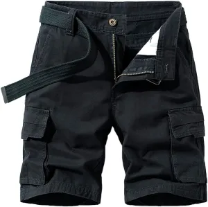 Men's Slim Fit Tactical Cargo Shorts Summer Multi Pockets Military Work Shorts