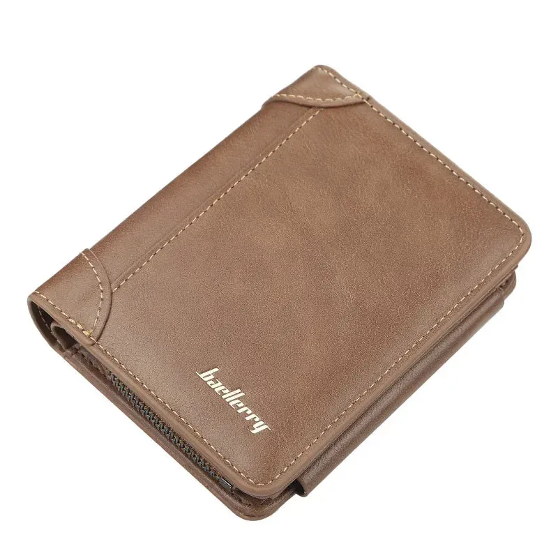 Men's Wallet - Stylish Zipper Design