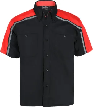Men’s Work Shirt- Mechanical/Industrial Work Shirt with Reflective Horizontal Lining