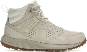 Merrell Women's Wildwood Mid Leather Waterproof Hiking Boot, Off-White, 5.5