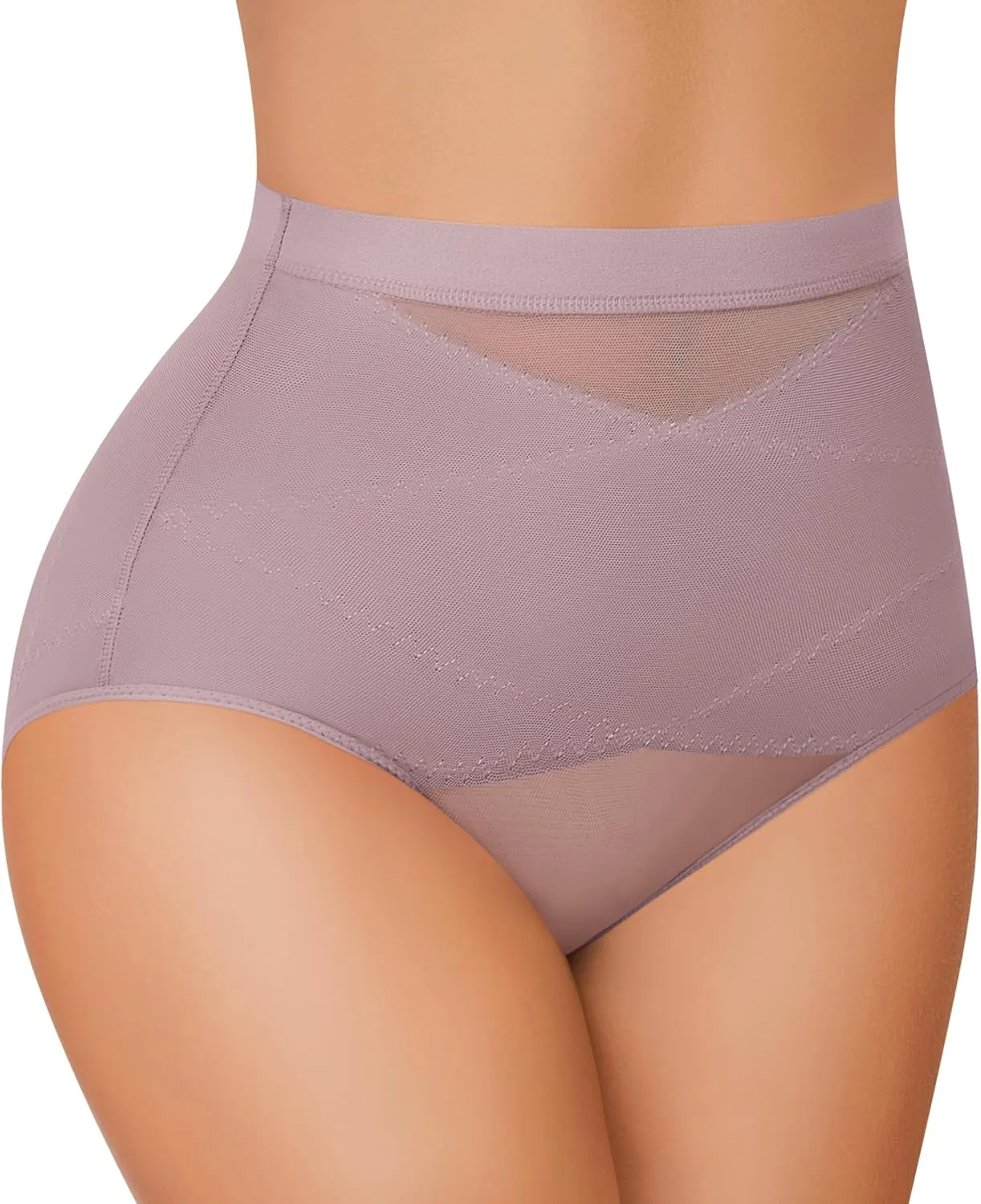 MERYOSZ Mesh Tummy Control Shapewear Panties - Seamless Underwear Shapewear for Women Faja Body Shaper Girdle