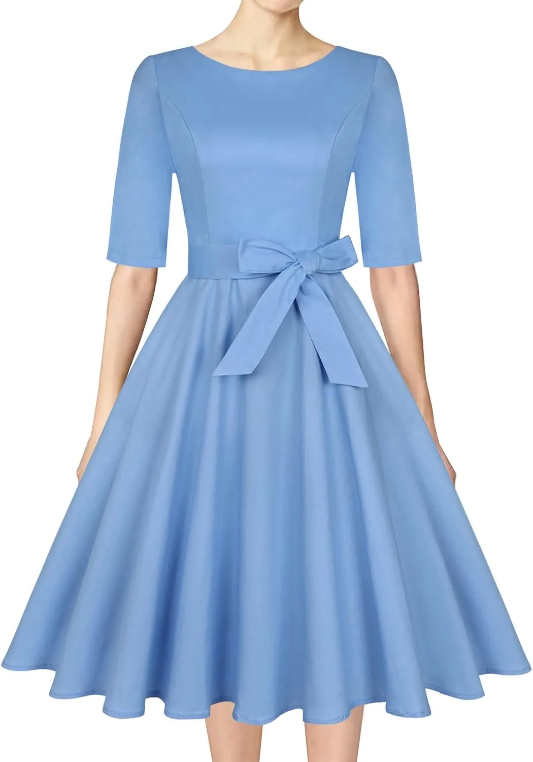MINTLIMIT Women's 1950 Vintage Retro Rockabilly Dress Cocktail Party Prom Swing Dresses with Pockets