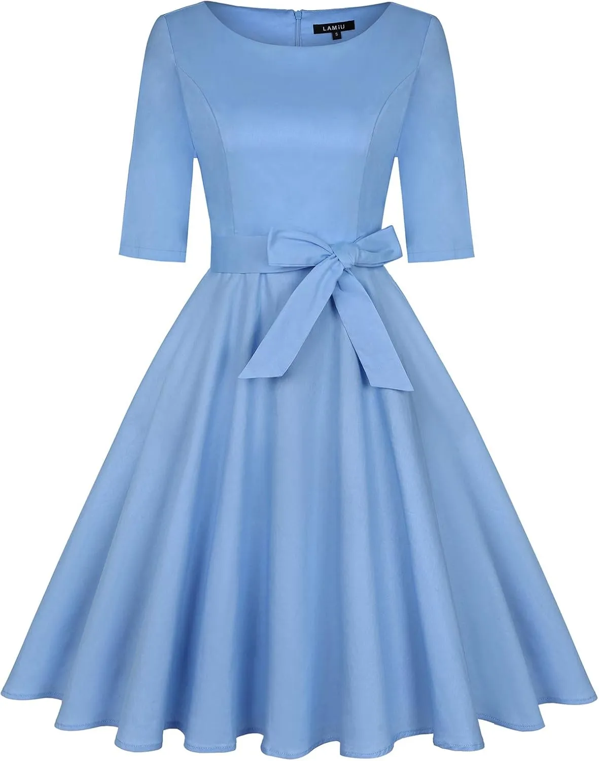 MINTLIMIT Women's 1950 Vintage Retro Rockabilly Dress Cocktail Party Prom Swing Dresses with Pockets