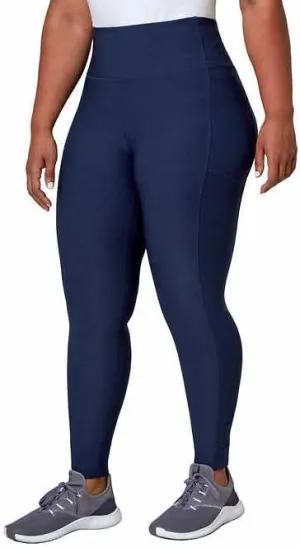 Mondetta Womens Midweight High Waisted Mesh Capri Legging