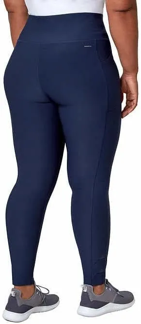 Mondetta Womens Midweight High Waisted Mesh Capri Legging