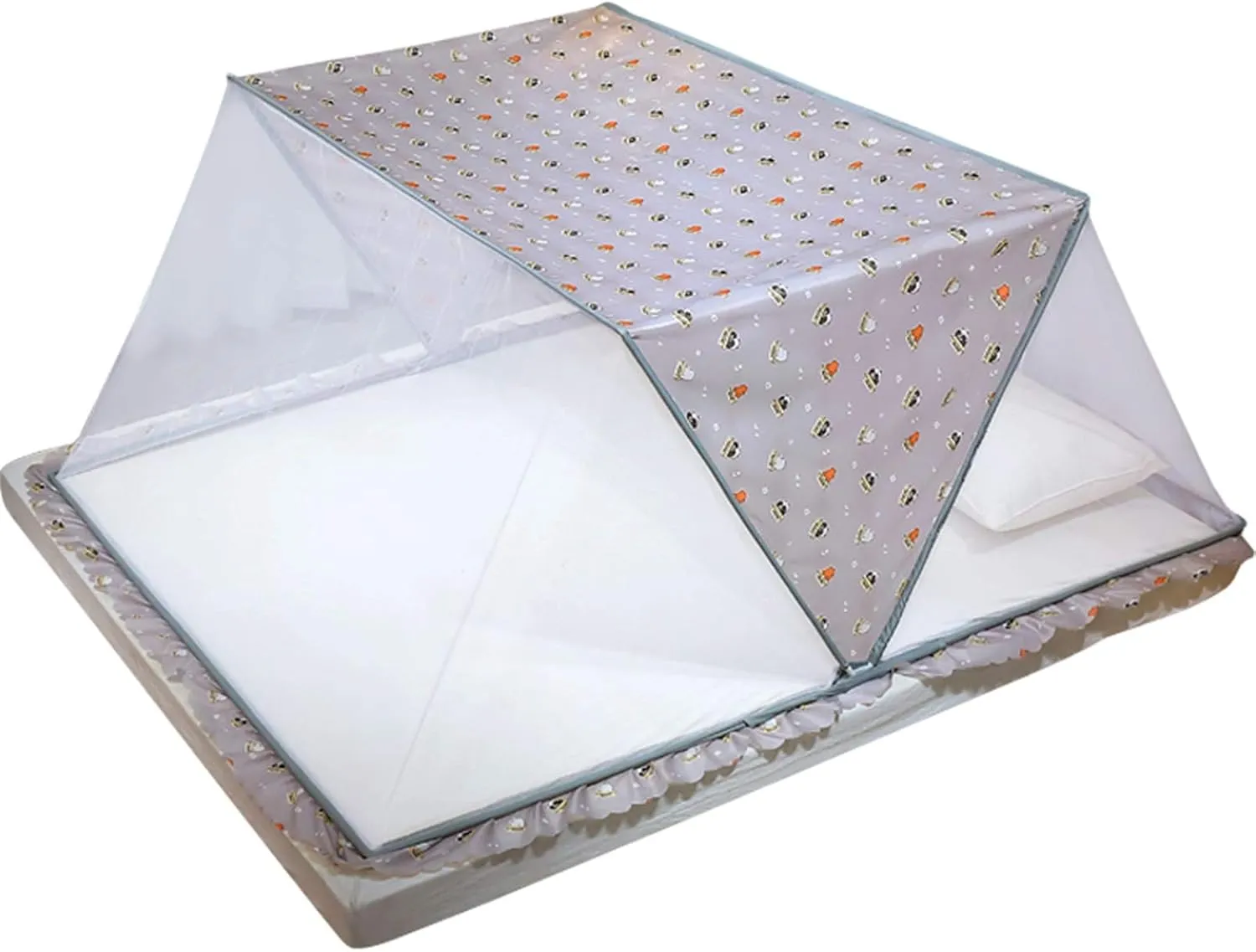 Mosquito Net with Holder Arch Portable Foldable Indoor Anti-Mosquito Cover Folding Mosquito Net Bed Mosquito Tent Installation-Travel Outdoor Anti-Mosquito Net