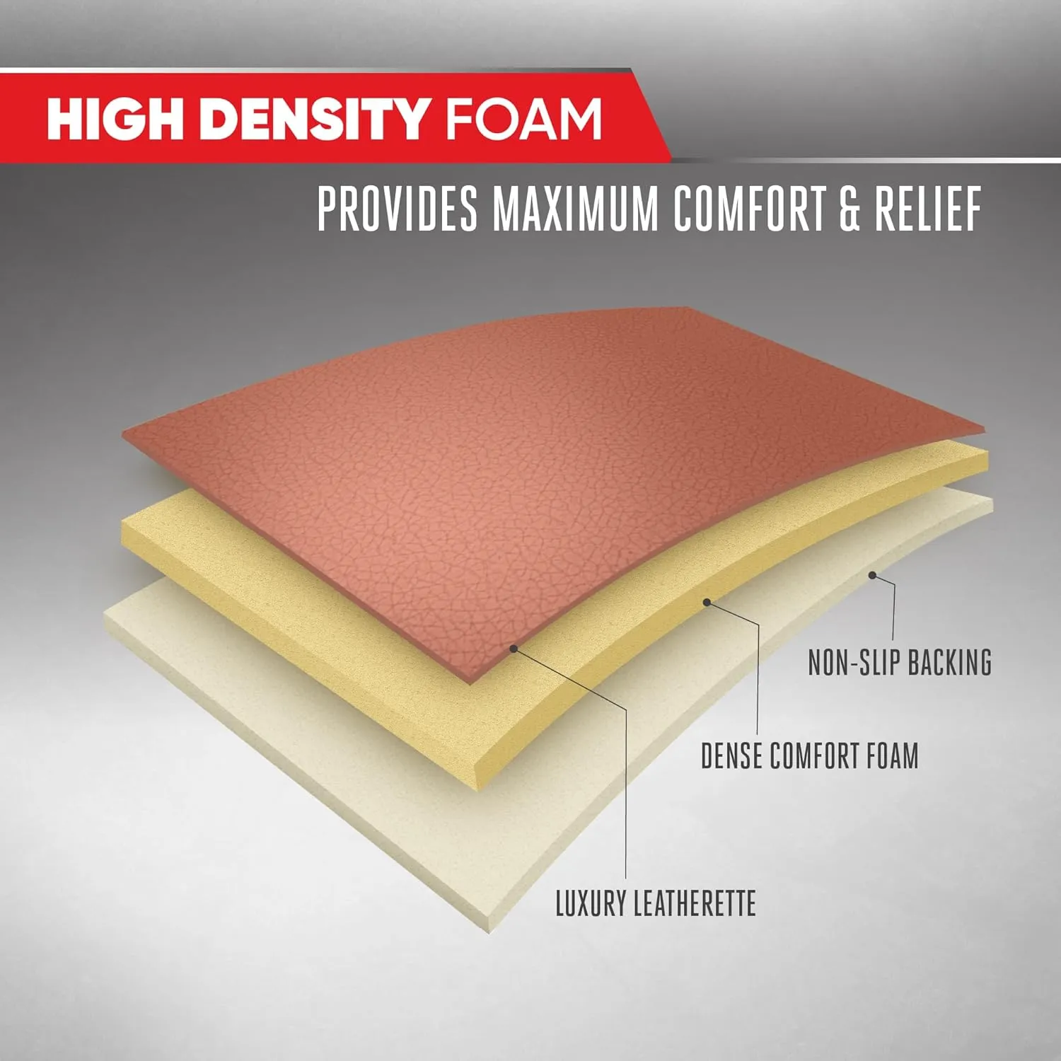 Motor Trend Faux Leather Front Seat Cover for Cars - Set of 2 Brown Front Car Seat Covers for SUV & Truck with Storage Pockets - Automotive Car Seat Cover Protector - for Bottom Cushion Coverage Only