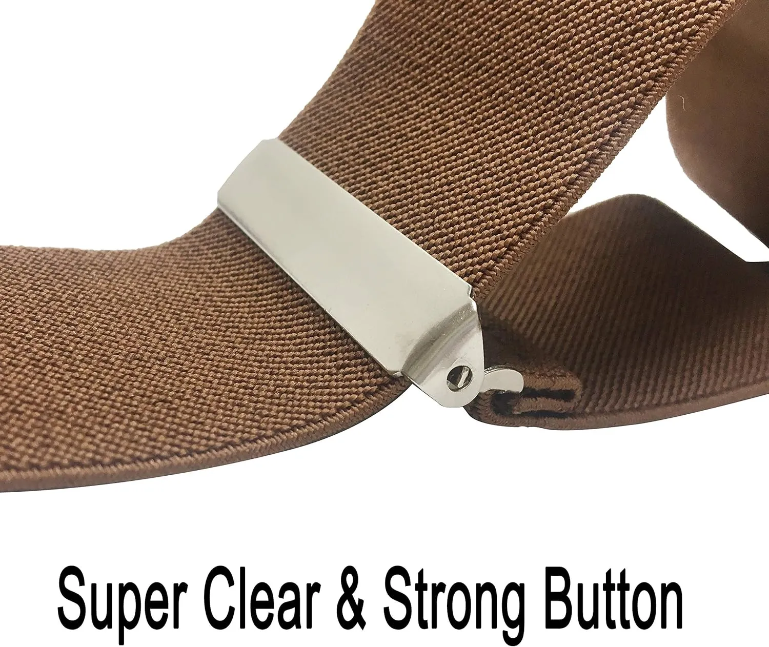 Moulen Men's X-Back 2 Inches Wide Heavy Duty Clips Adjustable Suspenders