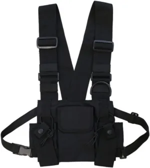 Multi-Pocket Chest Rig Bag Utility Vest Chest Bag for Men Hip Hop Chest Pack
