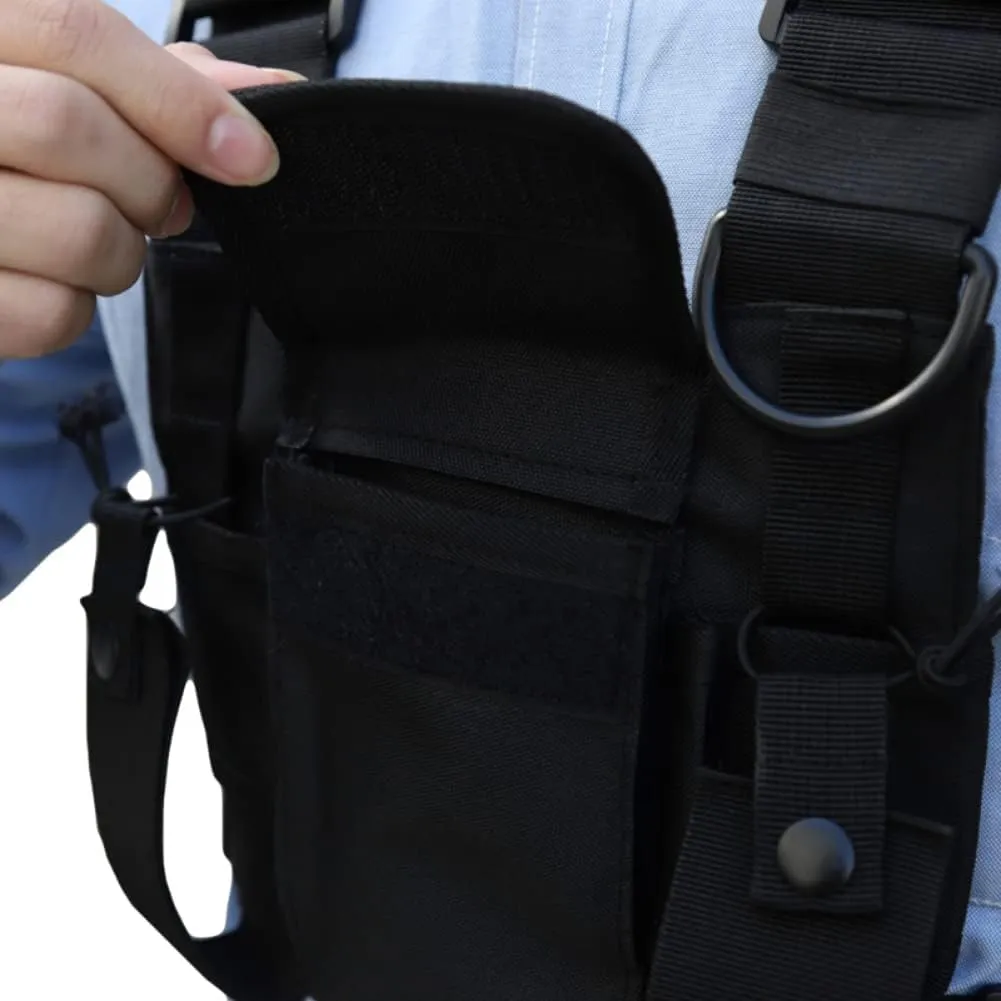 Multi-Pocket Chest Rig Bag Utility Vest Chest Bag for Men Hip Hop Chest Pack