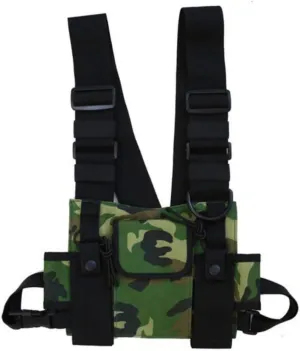 Multi-Pocket Chest Rig Bag Utility Vest Chest Bag for Men Hip Hop Chest Pack