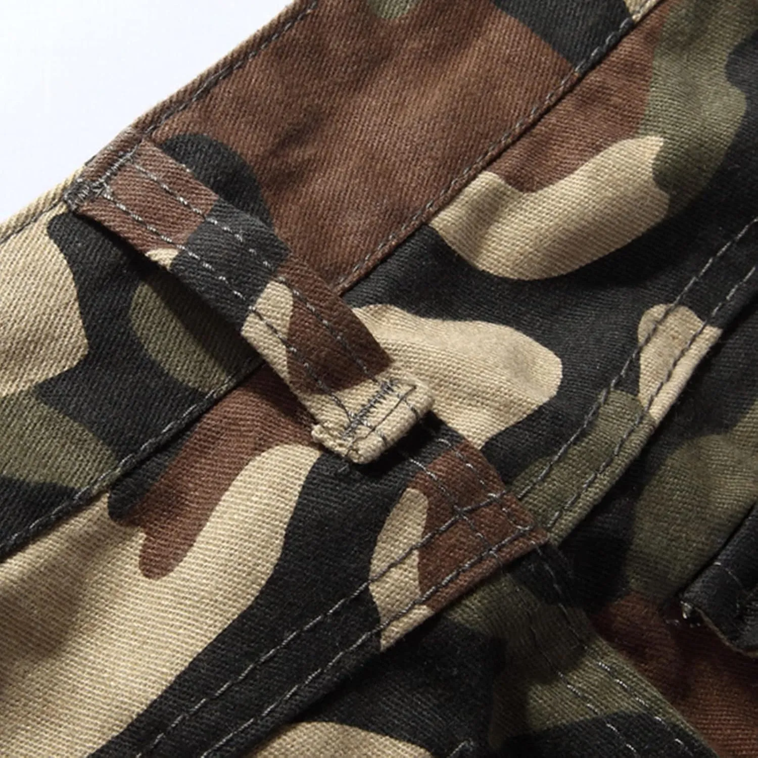 Muscularfit Baggy Cargo Pants for Men 2023 Casual Loose Multi Pockets Camouflage Trouser Lounge Buckle Zipper Camo Sweatpants