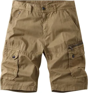 Muscularfit Big and Tall Cargo Shorts for Men 2024 Fashion Multi Pocket Summer Beach Shorts Casual Tooling Shorts Outdoor