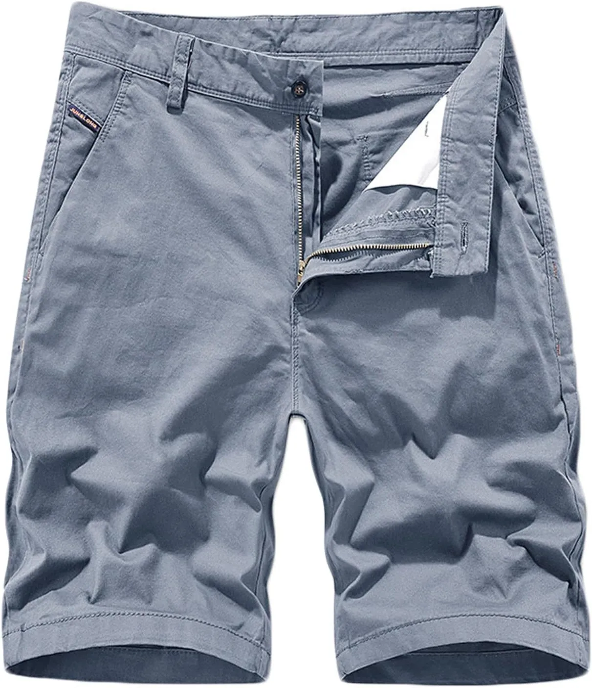Muscularfit Khaki Shorts for Men 2023 Regular Fit Cotton Cargo Shorts with Pockets Big and Tall Work Utility Shorts Outdoor