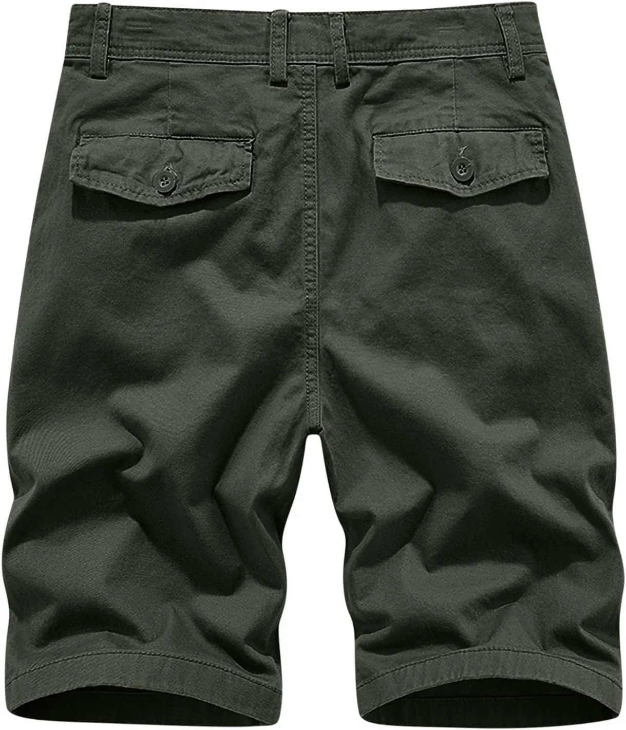 Muscularfit Men Workout Shorts Regular and Big & Tall Cotton Solid Cargo Shorts Outdoor Fashion Sport Work Utility Shorts