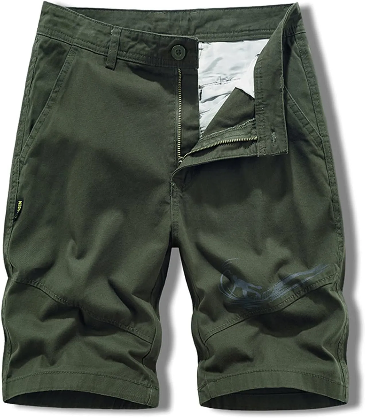 Muscularfit Men Workout Shorts Regular and Big & Tall Cotton Solid Cargo Shorts Outdoor Fashion Sport Work Utility Shorts