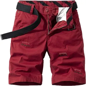Muscularfit Mens Shorts 9 Inch Inseam Causal Cargo Shorts Lightweight Multi Pockets Tooling Shorts Outdoor Sport Beach Shorts