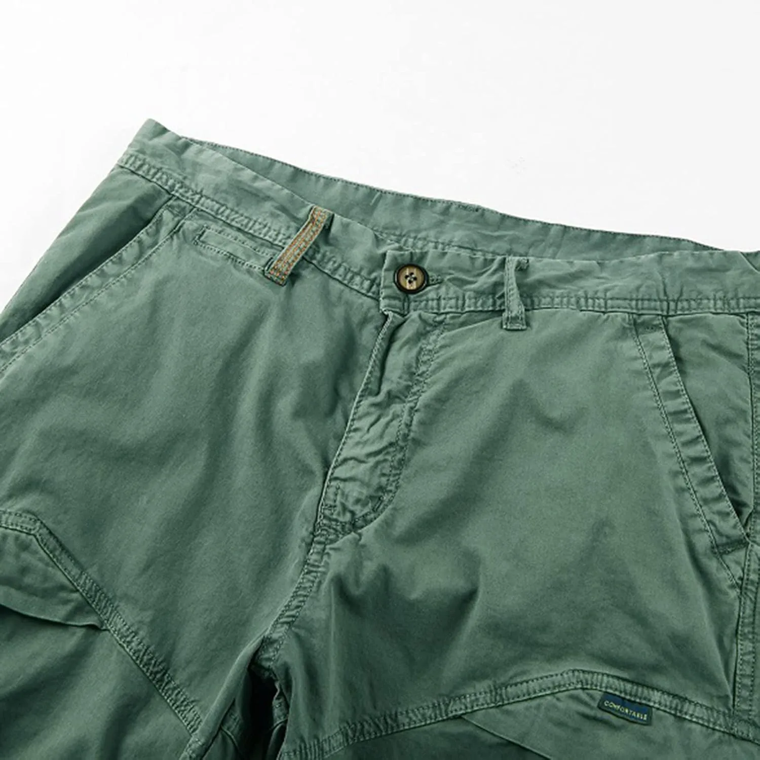 Muscularfit Shorts Men Casual Cotton Solid Multi Pockets Cargo Shorts Summer Outdoor Fashion Work Utility Tooling Shorts 2023