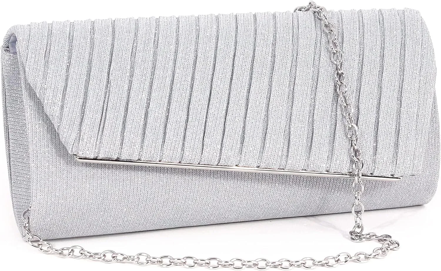 Naimo Flap Dazzling Small Clutch Bag Evening Bag With Detachable Chain
