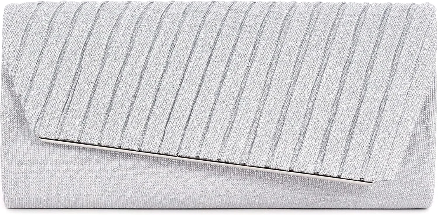 Naimo Flap Dazzling Small Clutch Bag Evening Bag With Detachable Chain