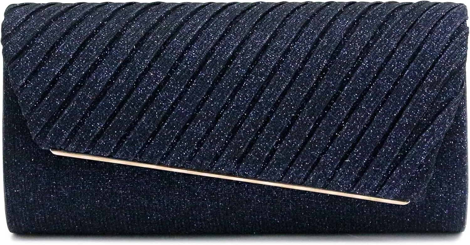 Naimo Flap Dazzling Small Clutch Bag Evening Bag With Detachable Chain