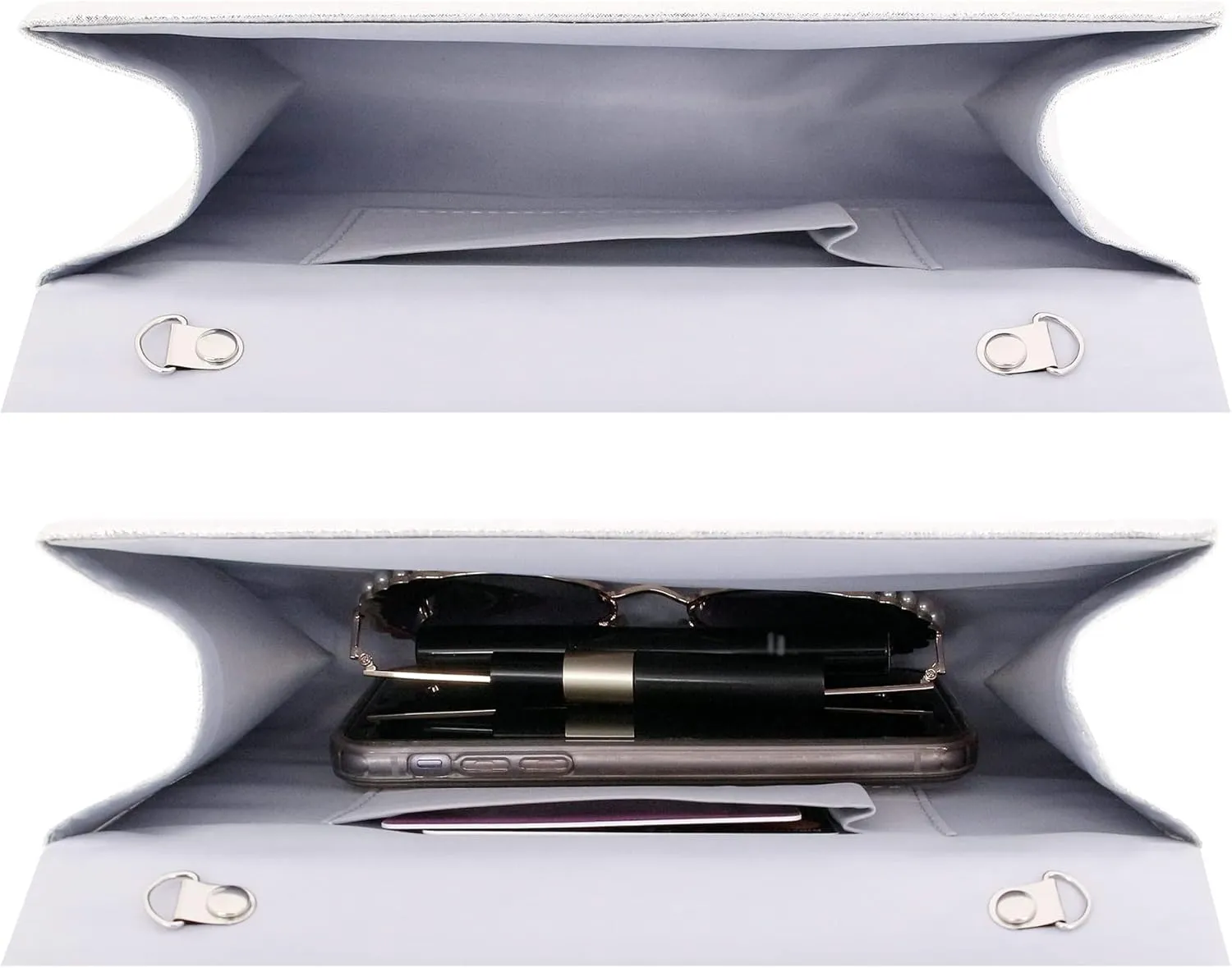 Naimo Flap Dazzling Small Clutch Bag Evening Bag With Detachable Chain