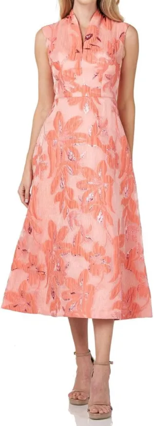New York Womens Metallic Maxi Evening Dress