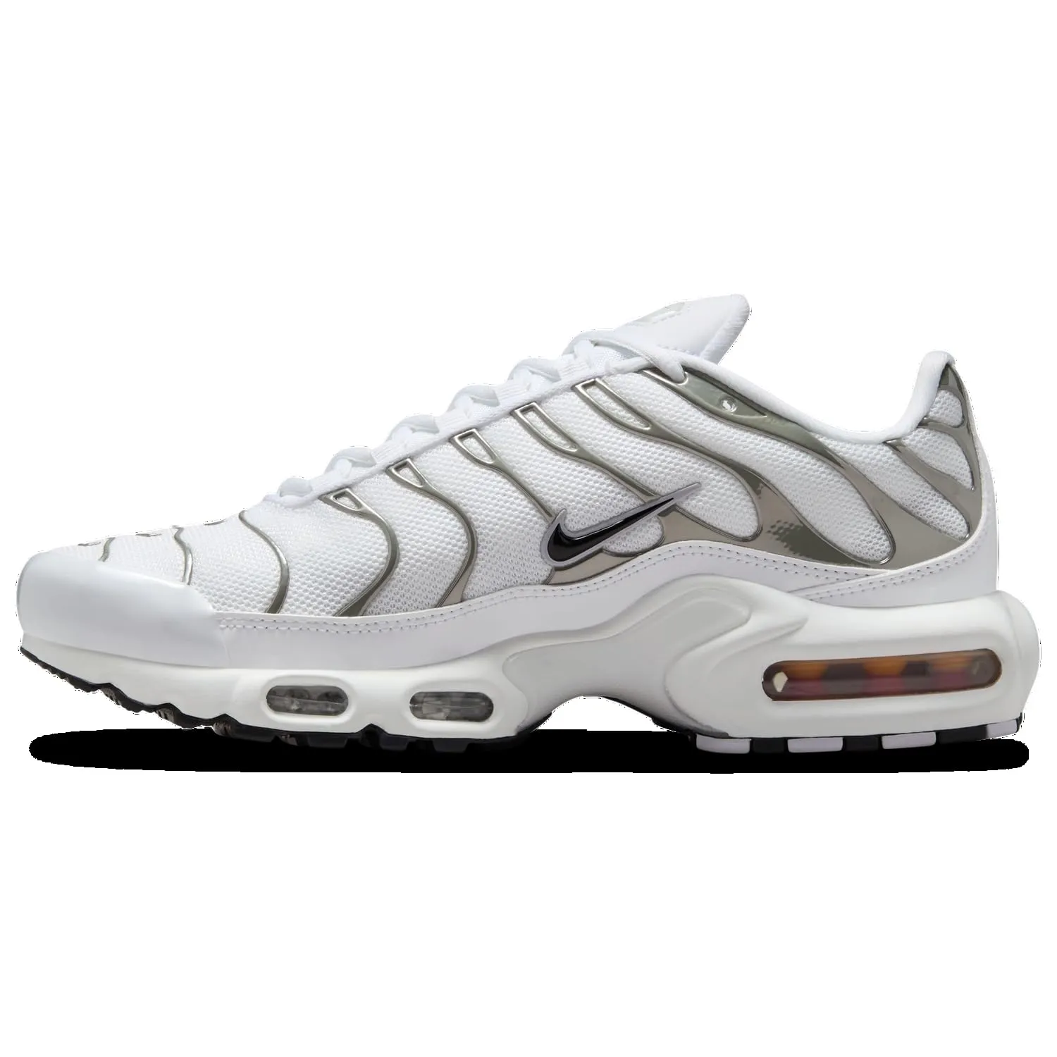 Nike Air Max Plus - Women's (HJ9743-100, White/Black/Pure Platinum) Size 8