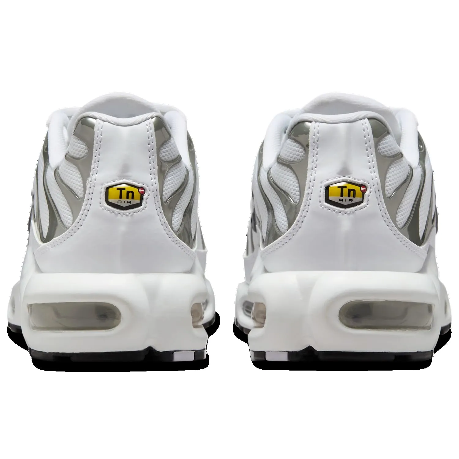 Nike Air Max Plus - Women's (HJ9743-100, White/Black/Pure Platinum) Size 8