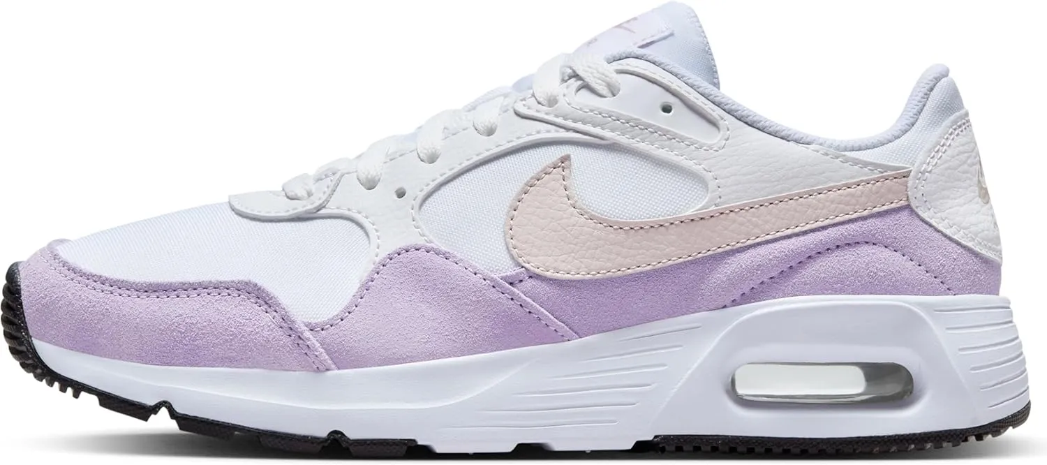 Nike Air Max SC Women's Shoes (CW4554-120, White/Violet Mist/Black/Platinum Violet) Size 11