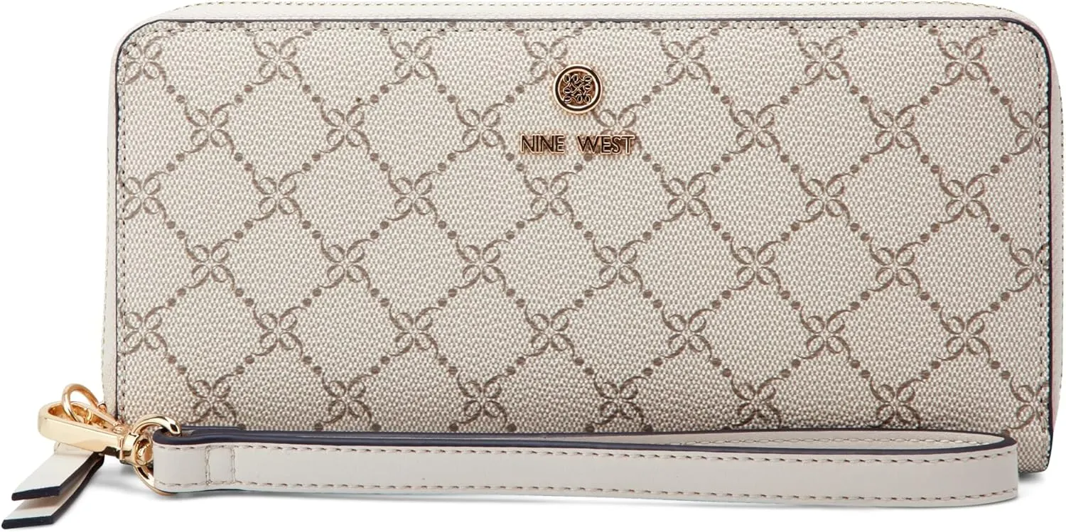 Nine West Lockup 9 Zip Around Wallet with Wristlet