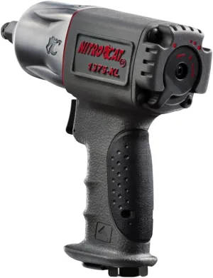 NitroCat - 1375XL 1375-XL 1/2-Inch Mini Composite Air Impact Wrench with Twin Clutch Mechanism, multi, one size
