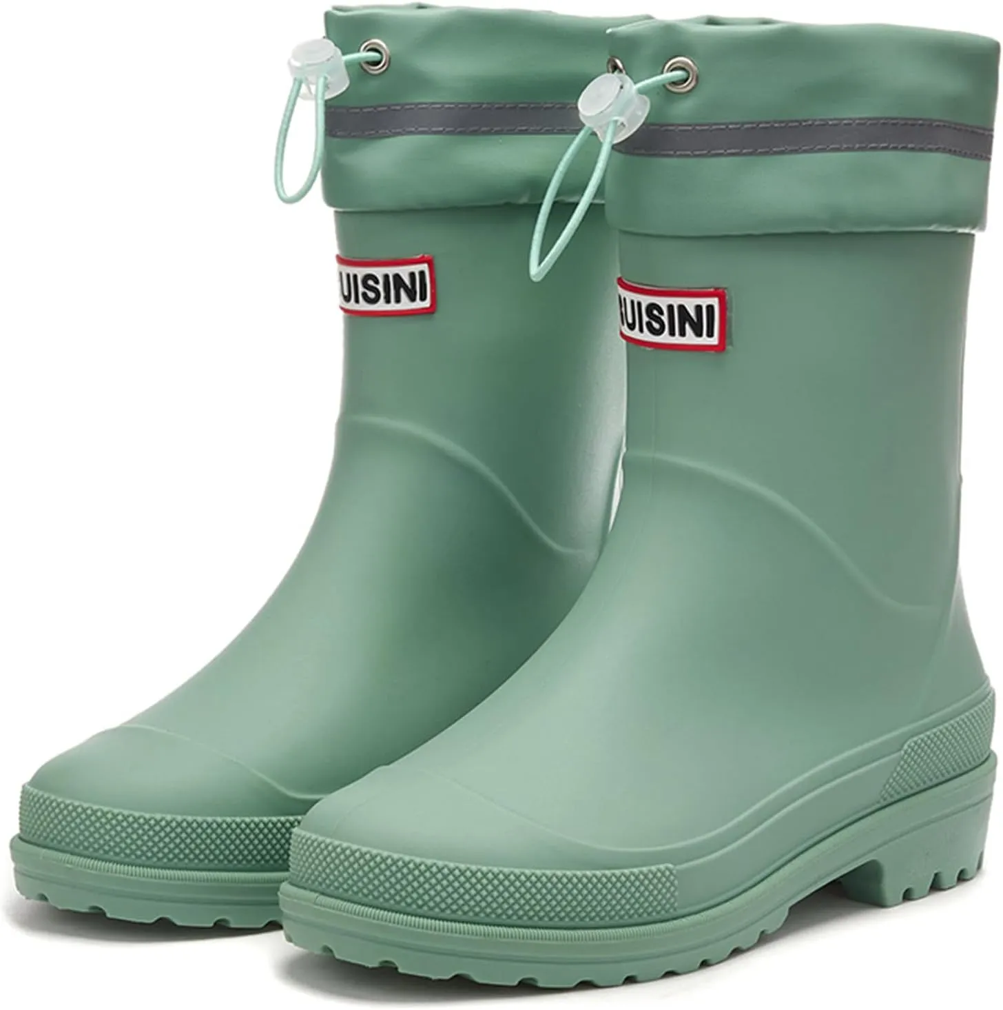 Nutropa Mid Calf Rain Boots for Women,Waterproof Garden Shoes Anti-Slip Rainboots,Outdoor Work Rain Shoes