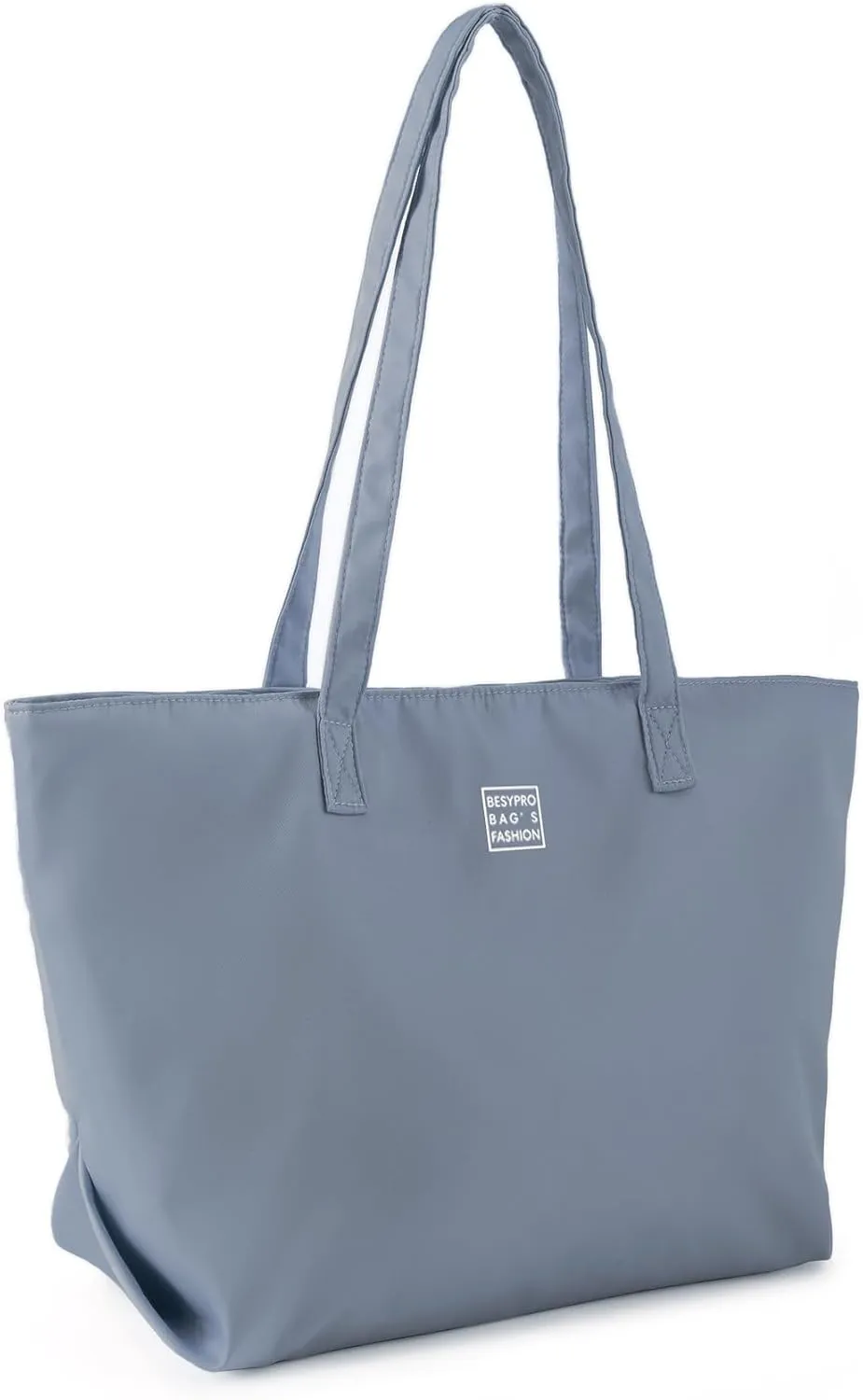 Nylon Tote Bag for Women Multi-pocket Large Shoulder Bag Casual Handbag with Zipper for Wrok Travel College