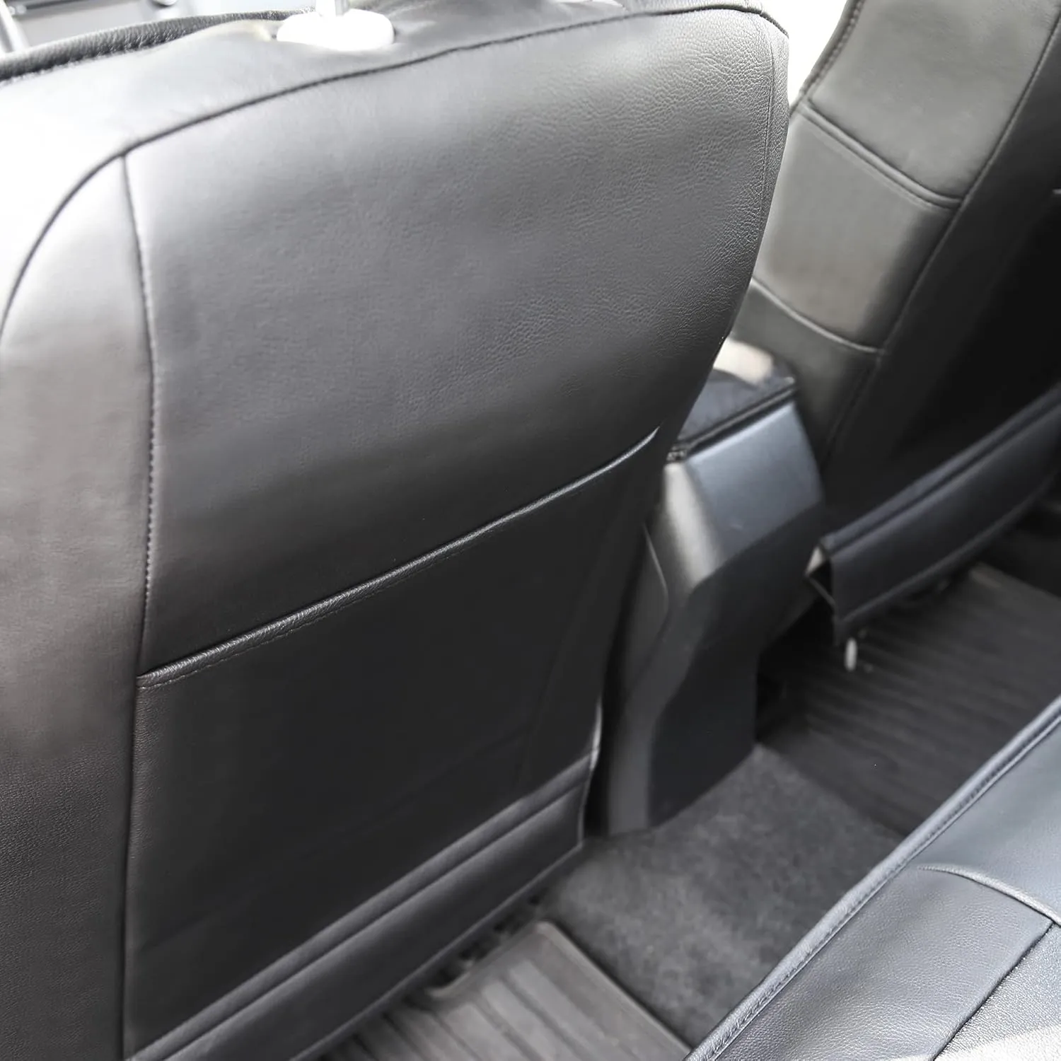 OASIS AUTO Custom Fit Seat Covers for 2014-2025 Forester, Waterproof Faux Leather Full Set Interior Protector, Forester Car Accessories (2019-2025 Forester, Black)