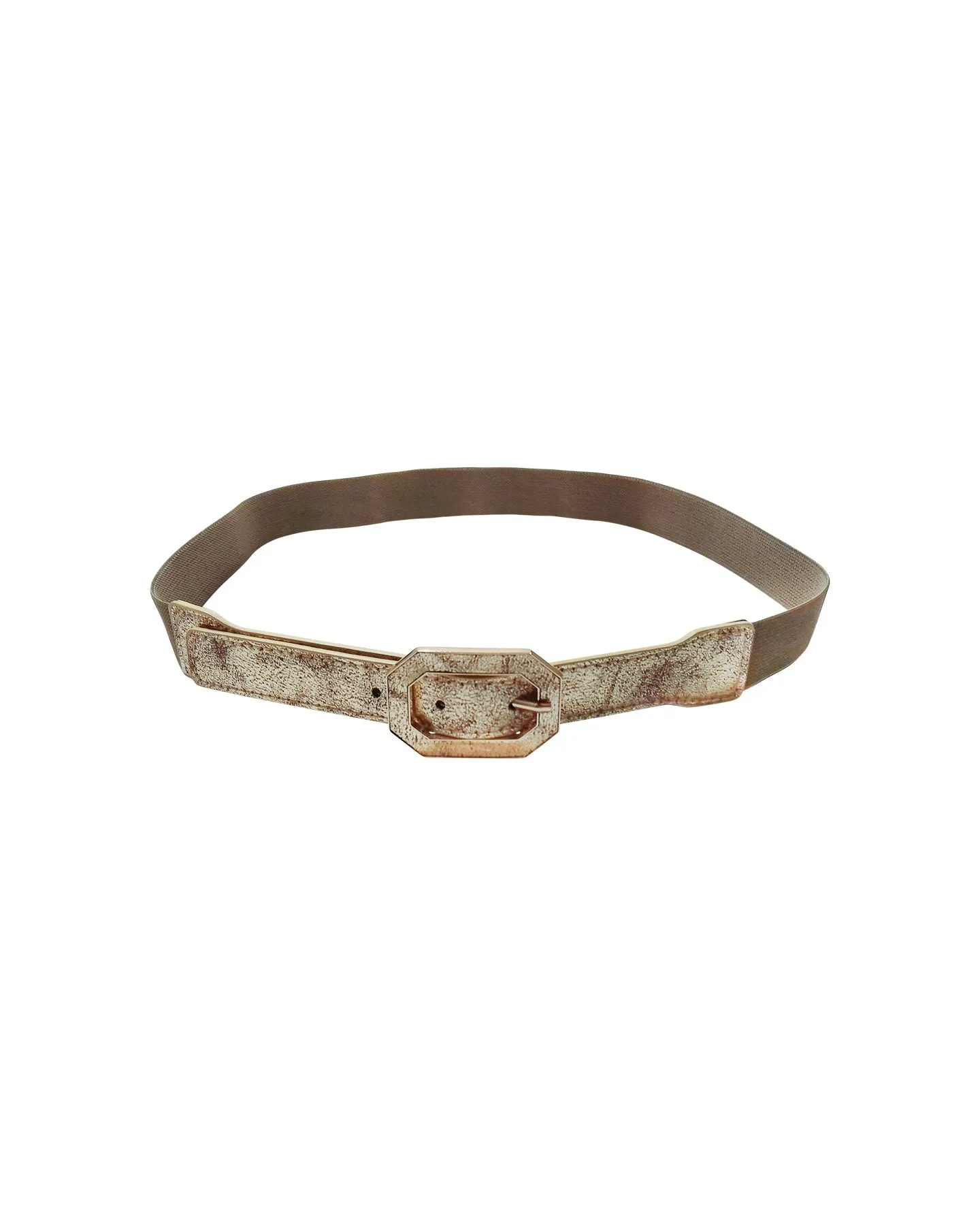Octagonal Gold Buckle Gold Belt