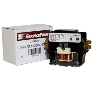 OEM Replacement for Trane Single Pole / 1 Pole 40 Amp Heavy Duty Condenser Contactor CTR02574