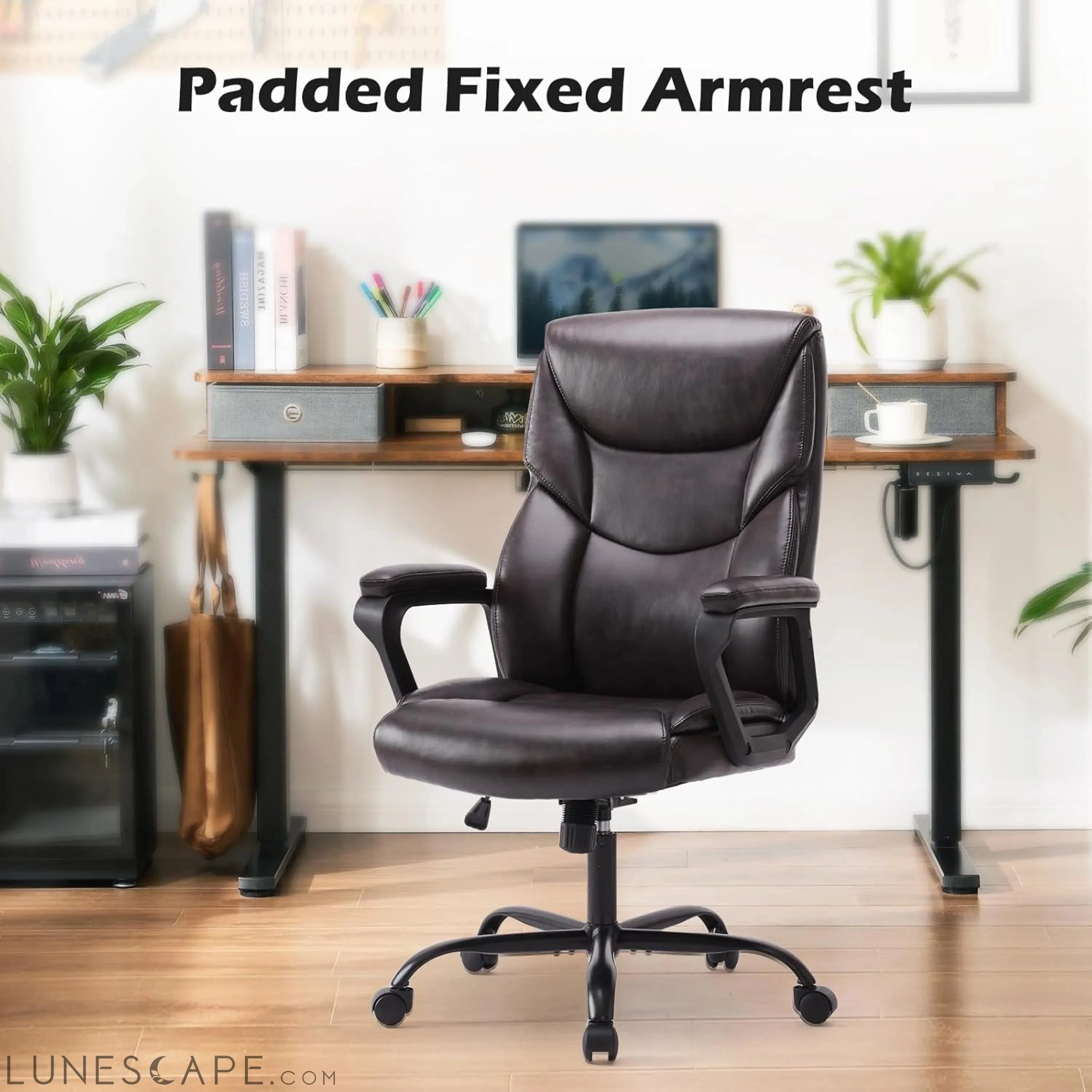 Office Desk Chairs with Arms Executive High Back Big and Tall Leather