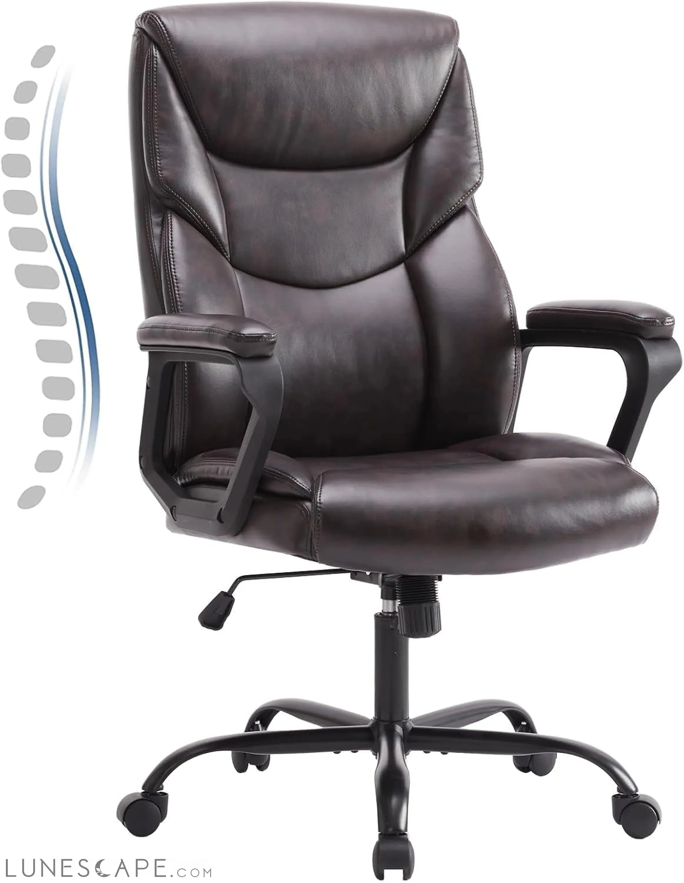 Office Desk Chairs with Arms Executive High Back Big and Tall Leather