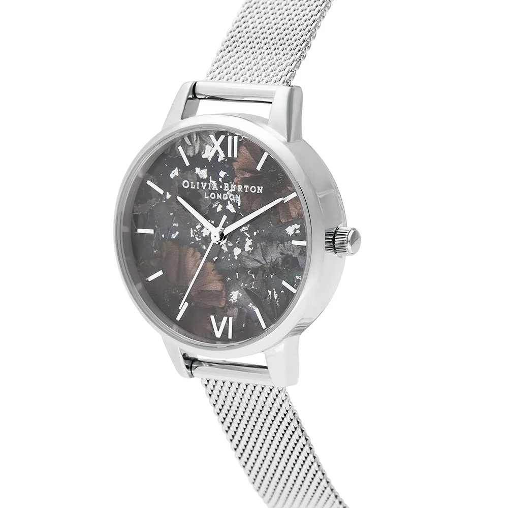 Olivia Burton Celestial Silver Mesh Women's Watch - OB16GD23