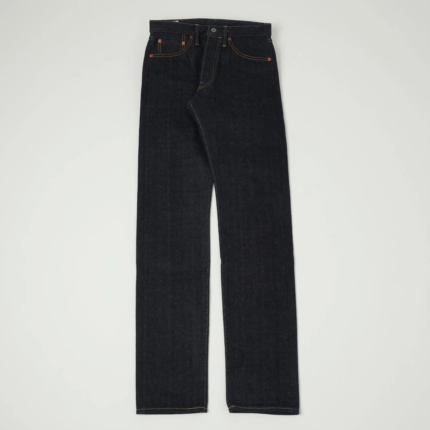 ONI 246 'Kabuki' Vedge Natural Indigo Relaxed Tapered Jean - Raw