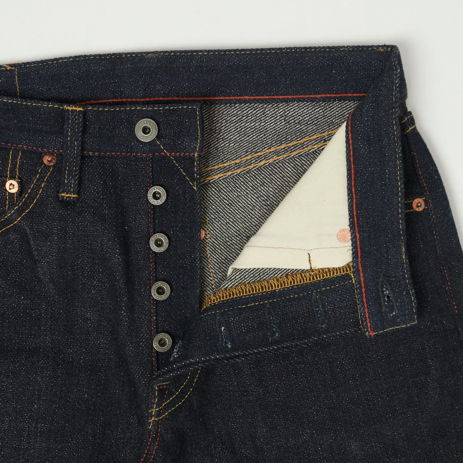 ONI 246 'Kabuki' Vedge Natural Indigo Relaxed Tapered Jean - Raw