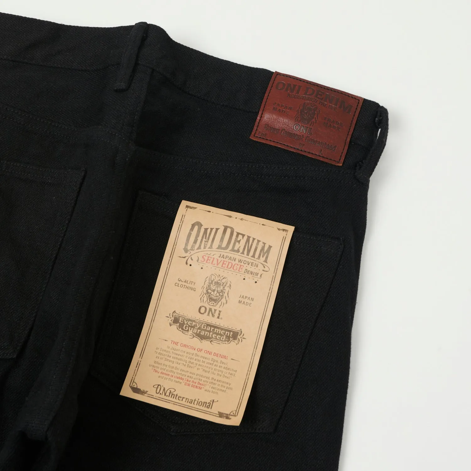 ONI 288ZR-BKBK Secret Denim Loose Straight Jean - Black One Wash