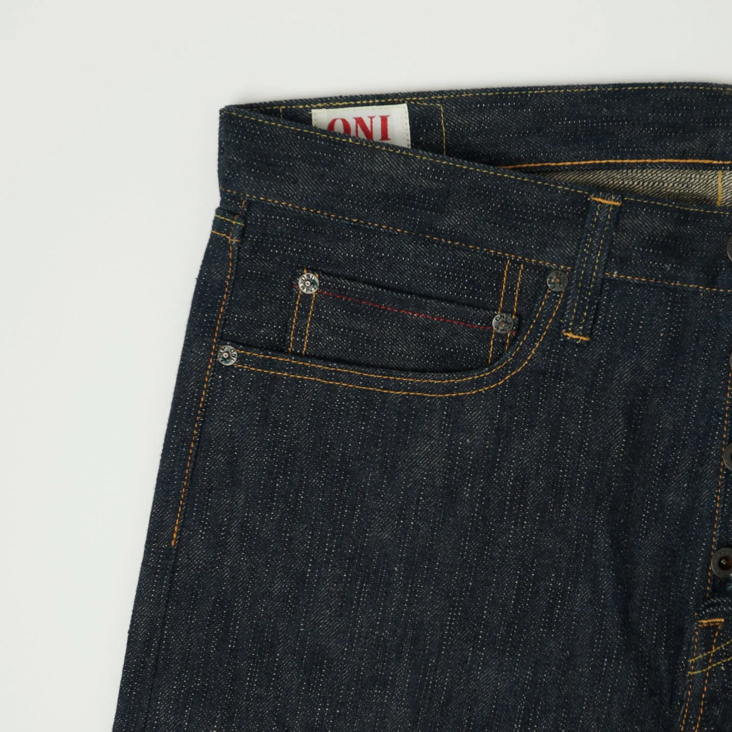 ONI 676 Green Cast Kihannen 16oz Slim Tapered Jean - Raw