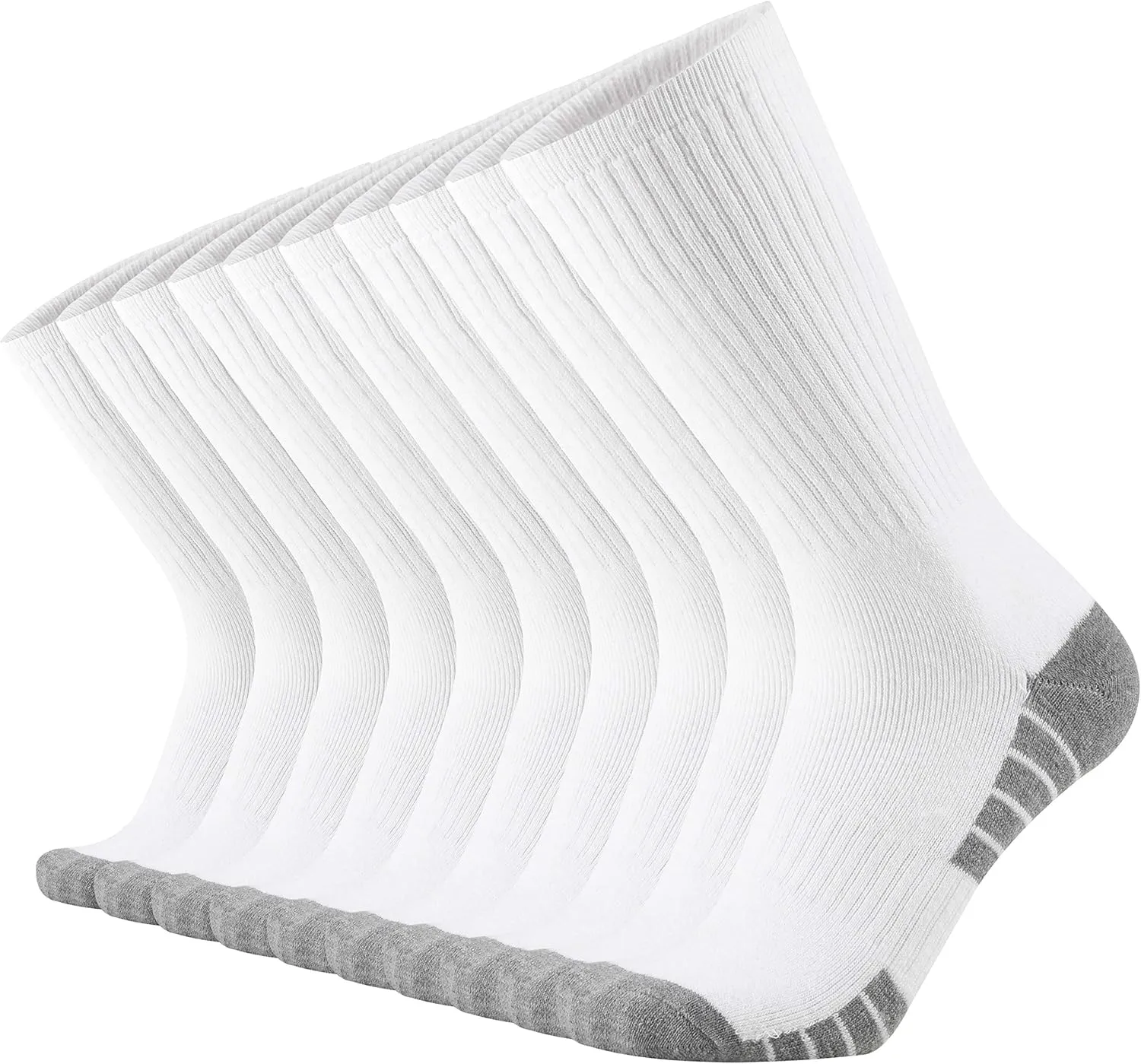ONKE Cotton Full Cushion Crew Socks for Men Women Athletic Thick Warm Heavy Duty Steel Toe Work Boot Moisture Wicking Control