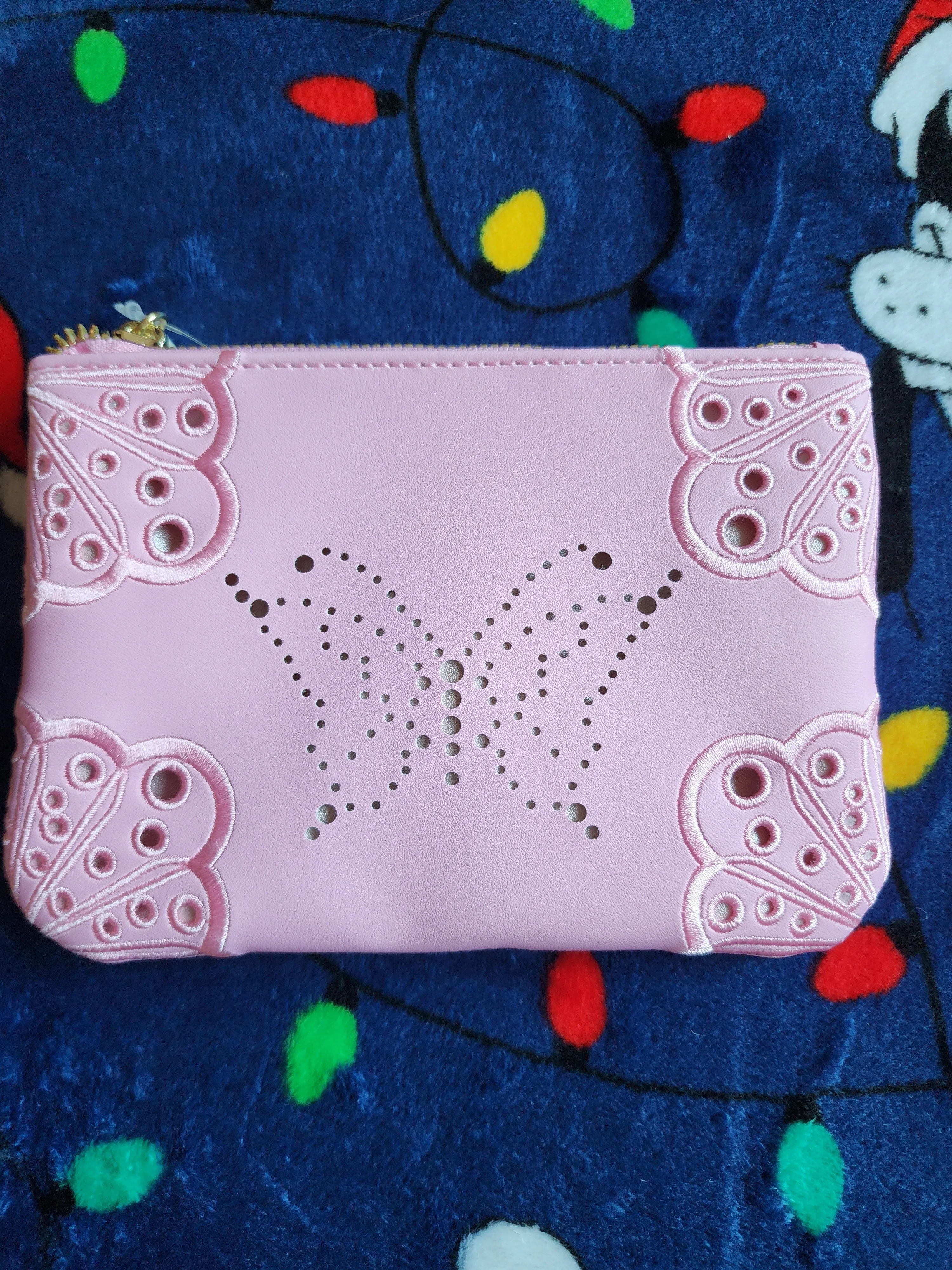 Our Universe Wicked Glinda Pink Butterfly Zipper Wallet