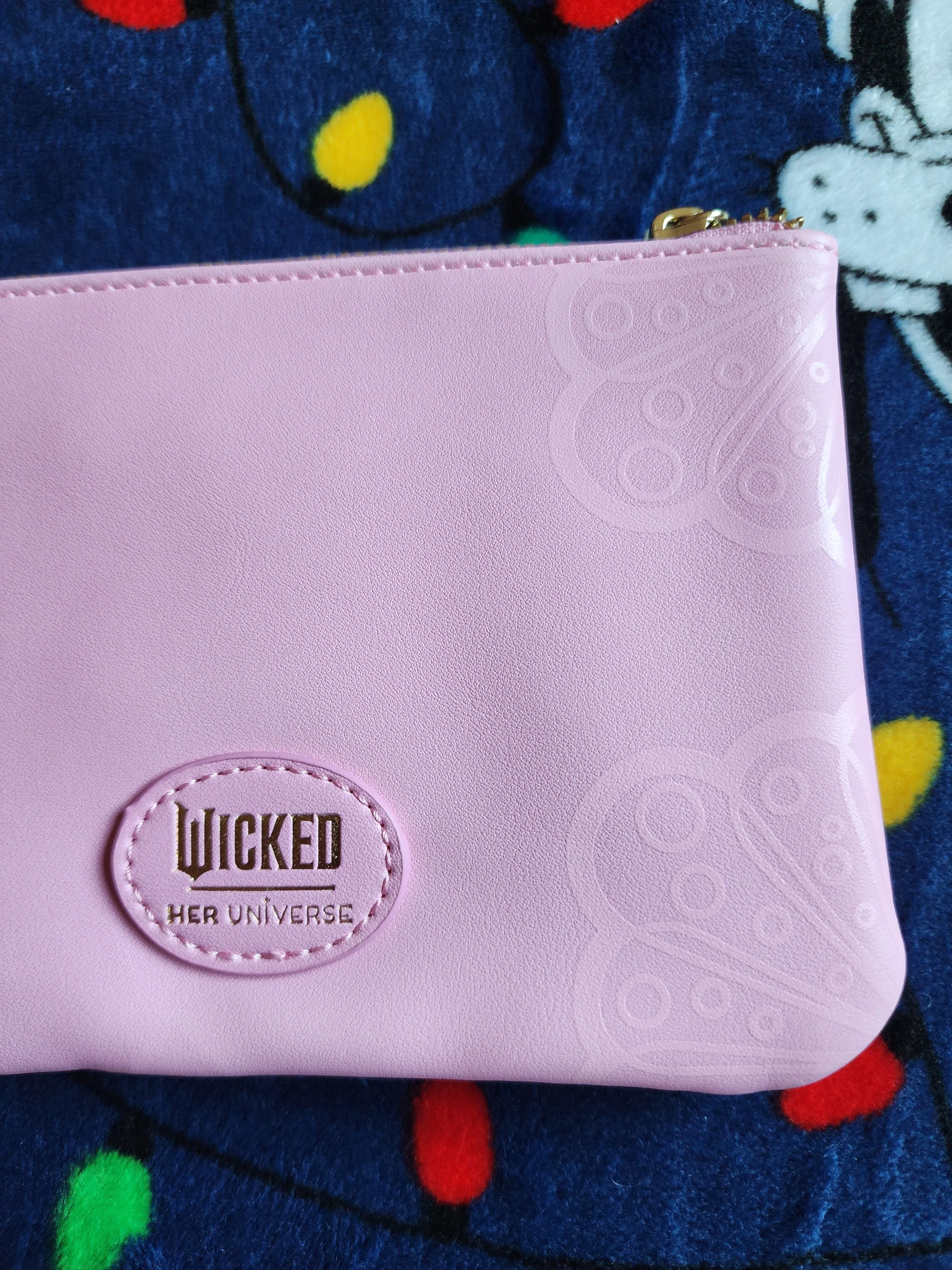 Our Universe Wicked Glinda Pink Butterfly Zipper Wallet