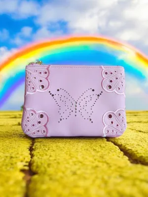 Our Universe Wicked Glinda Pink Butterfly Zipper Wallet