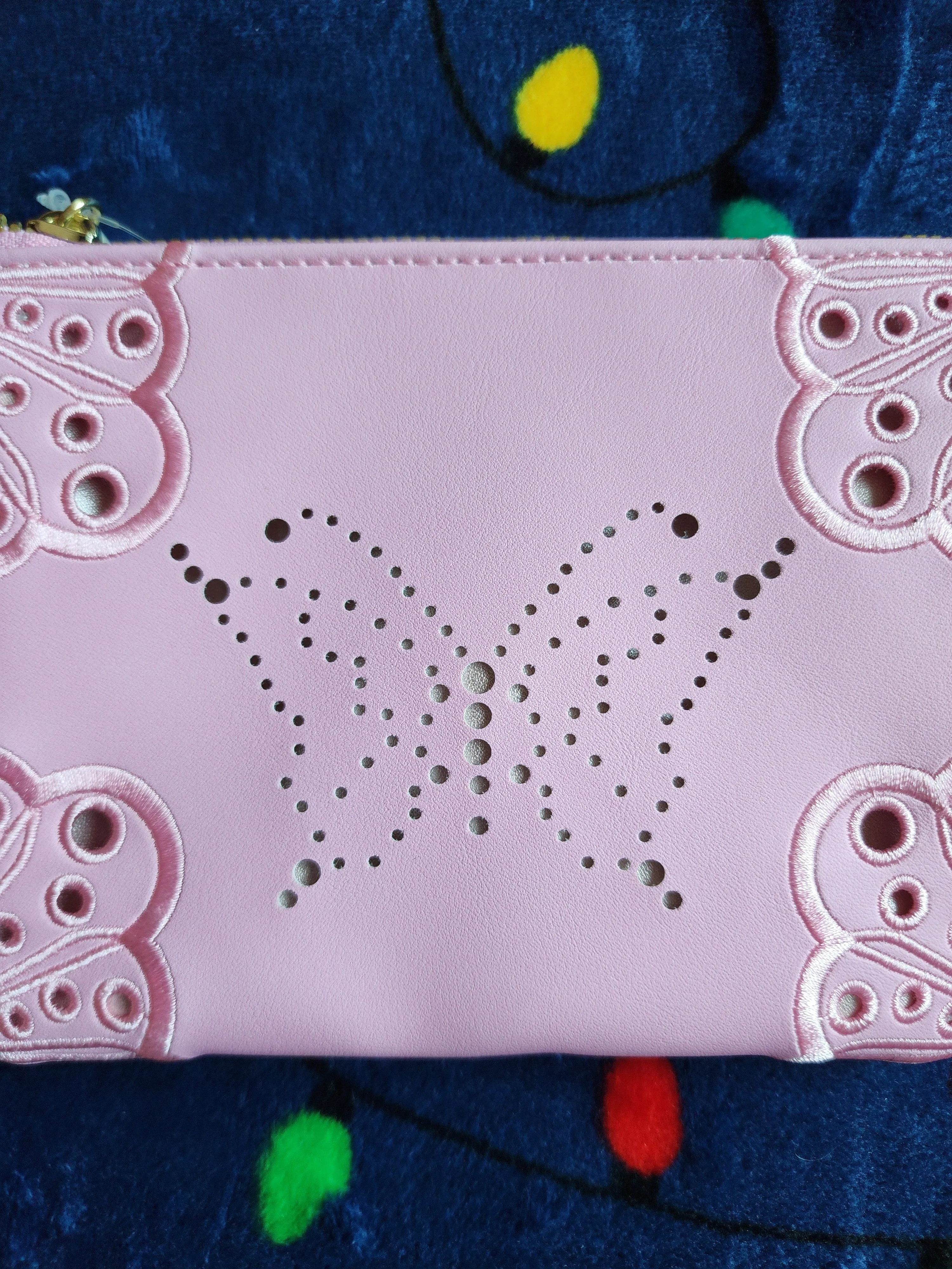 Our Universe Wicked Glinda Pink Butterfly Zipper Wallet