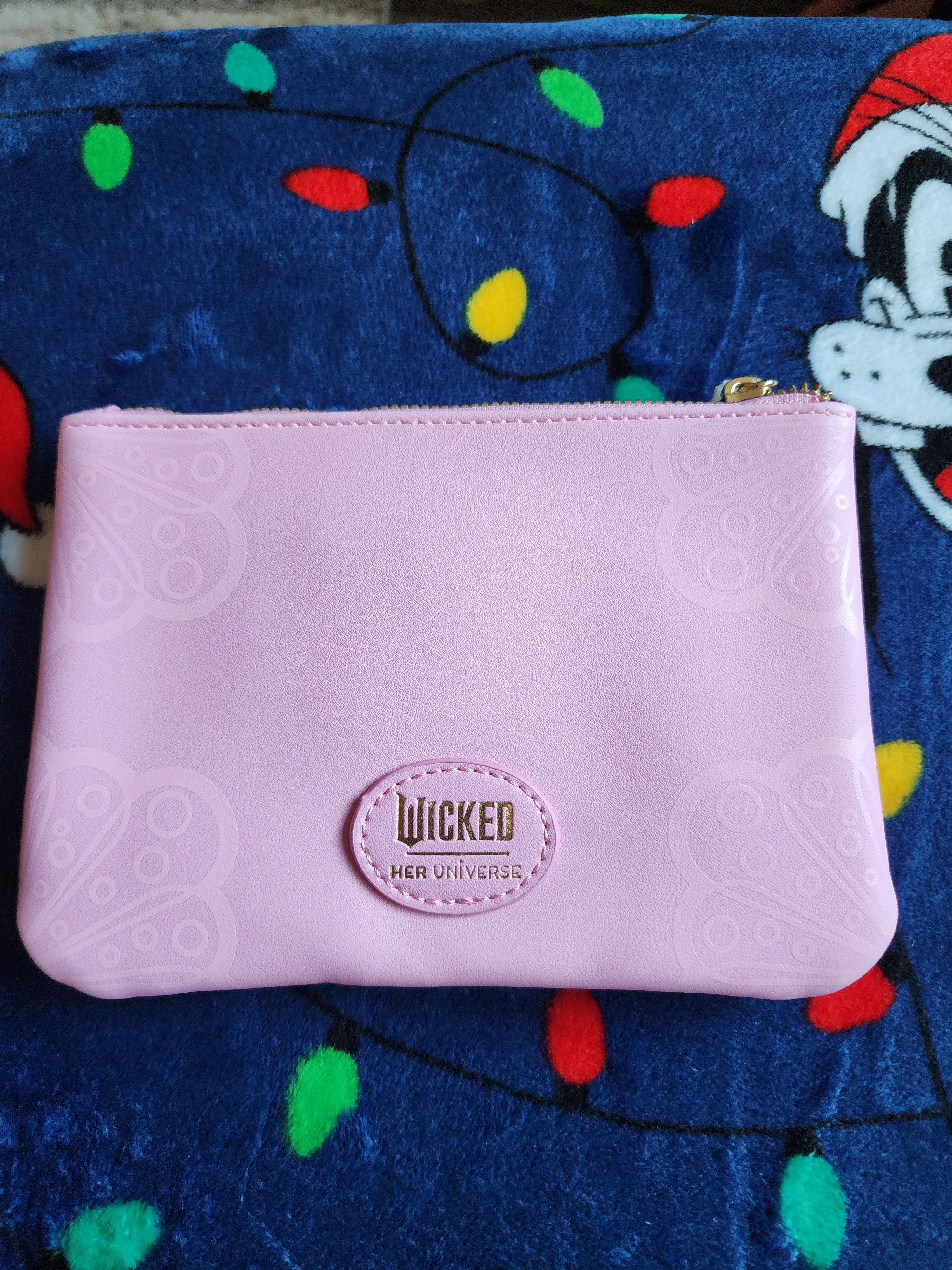 Our Universe Wicked Glinda Pink Butterfly Zipper Wallet